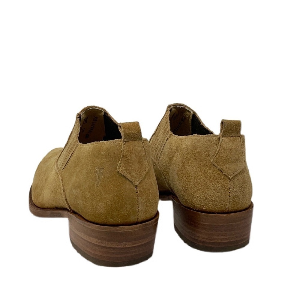 NWOT Frye Suede Leather Western Slip-On Ankle Boot - Picture 4 of 8
